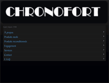 Tablet Screenshot of chronofort.com